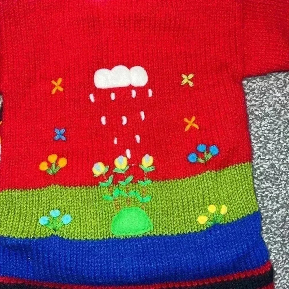 UNIQUE TARKA FUN SWEATER INFANT Peruvian Children's Wool Sweater - Picture 10 of 10